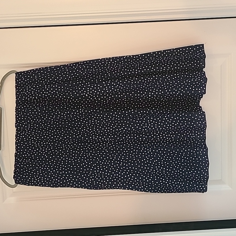 Andi & James navy polka-dot maxi skirt